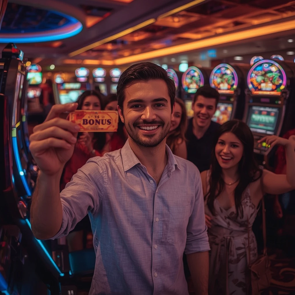 persona con un bono de casino IZZI CASINO