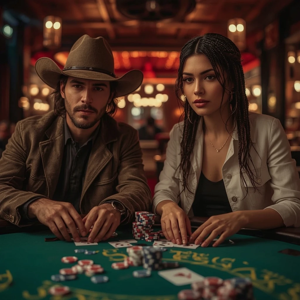 foto de dos jugadores de póker IZZI CASINO